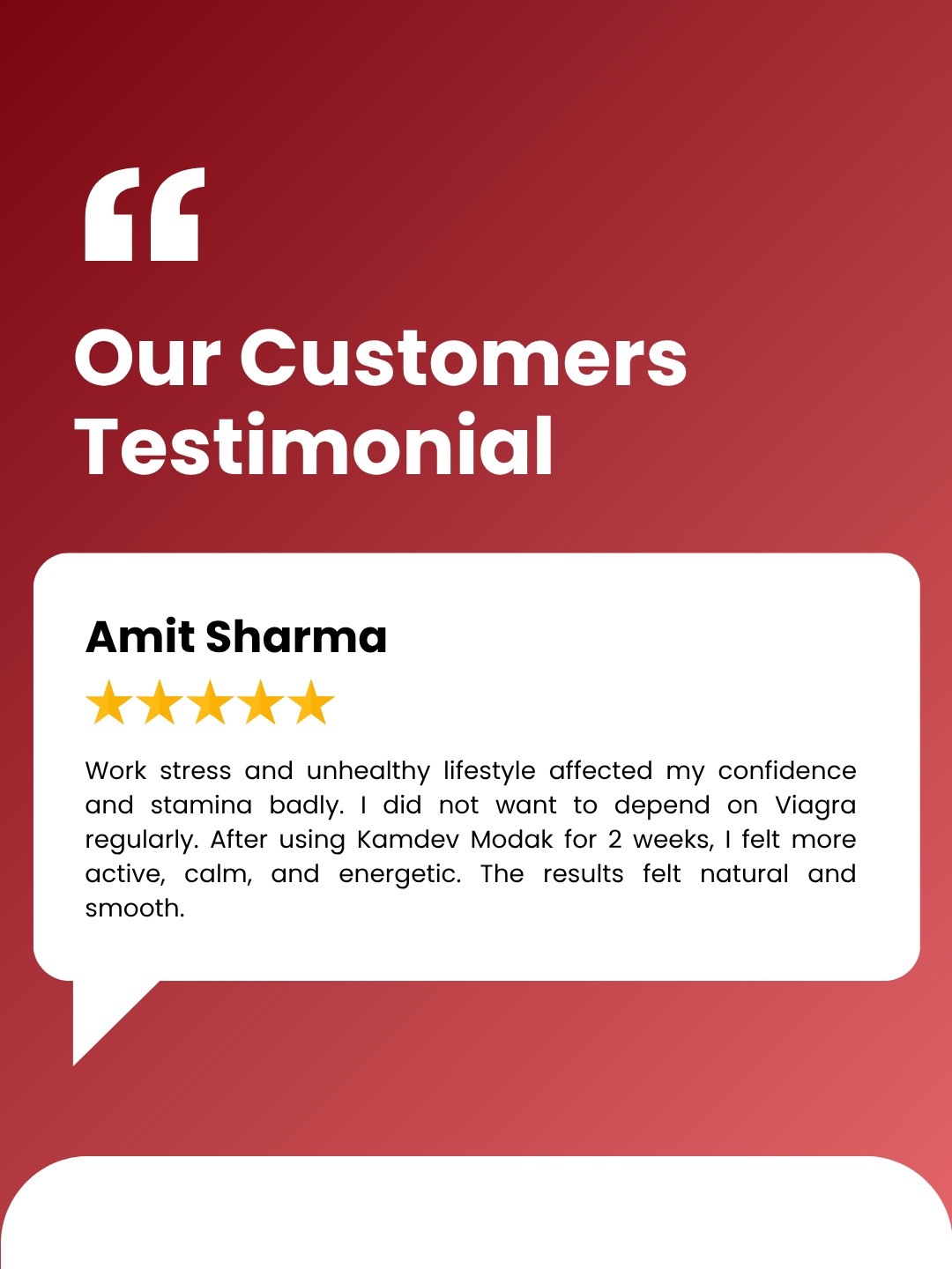 Patient testimonial