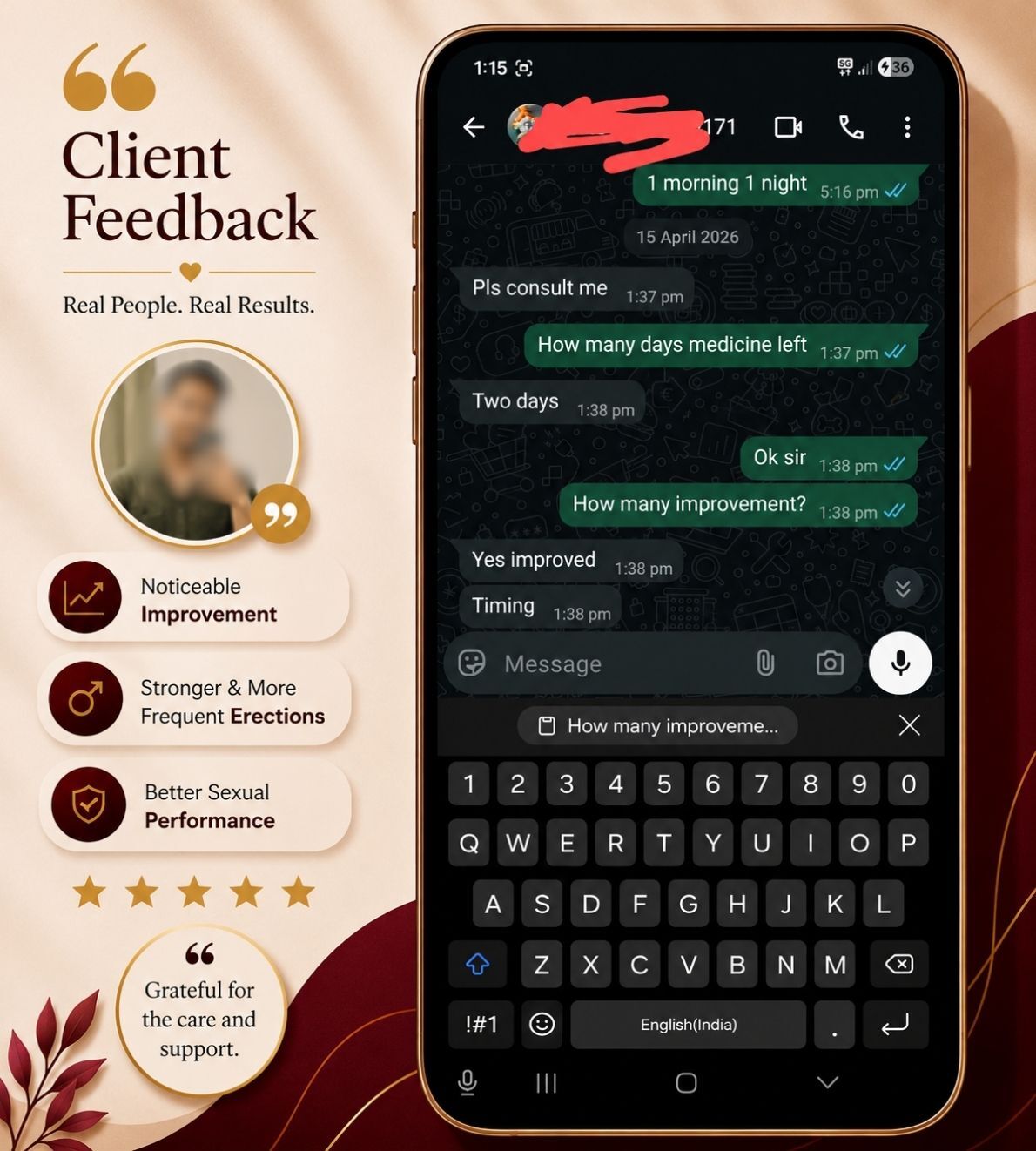 Patient testimonial